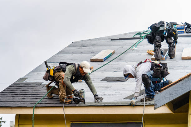 Professional Roof Replacement technician working in Boggstown, IN